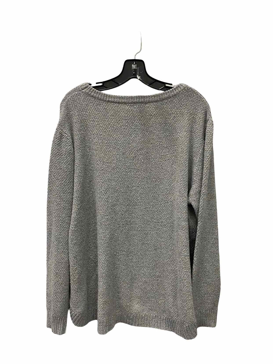 Pink Clover Size 3X Gray Sweater