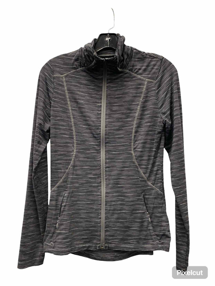 lole Size S Gray Stripe Athletic Jacket
