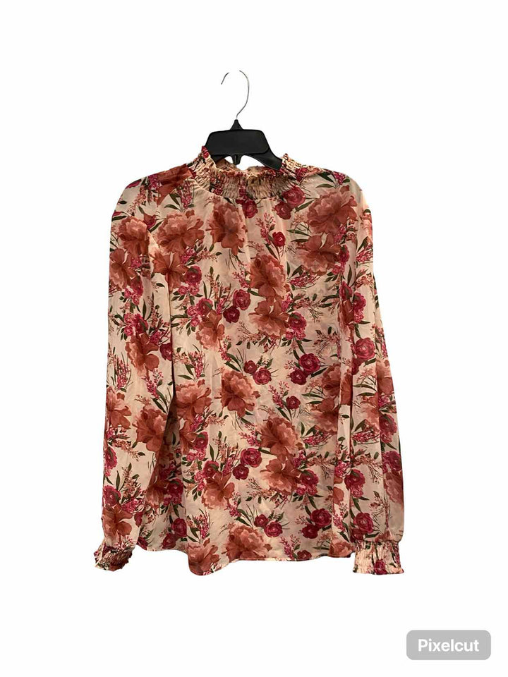 Torrid Size 1X Pink Floral Sweater