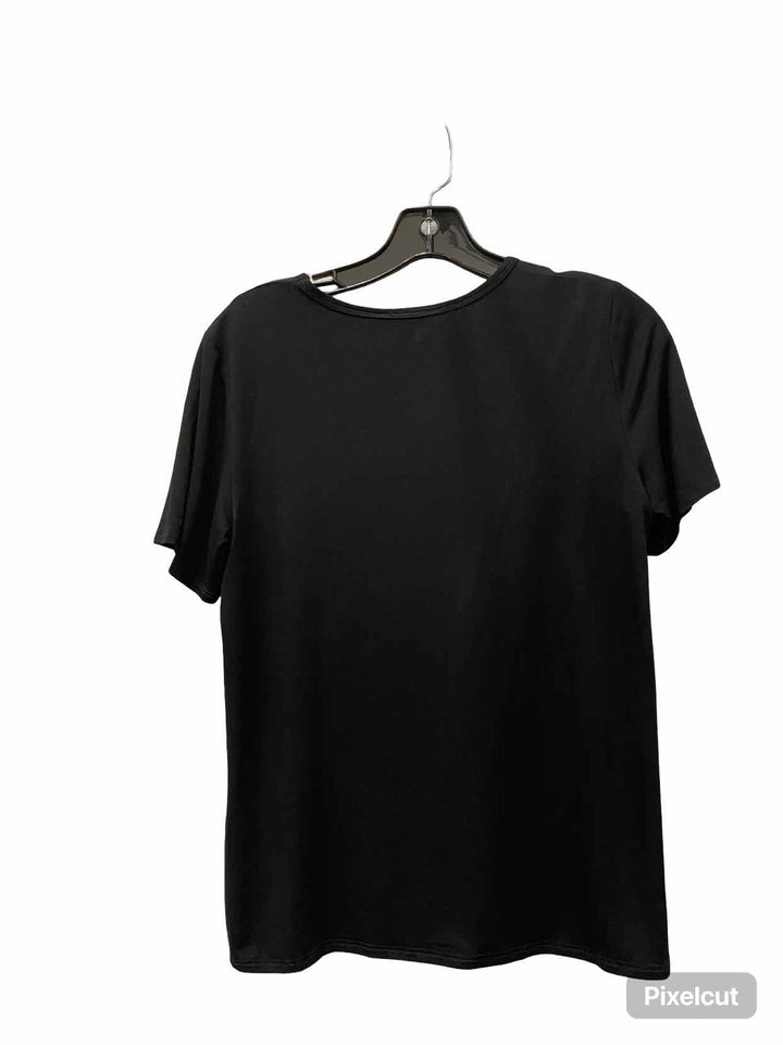 Eileen Fisher Size MP Black Short Sleeve Shirts