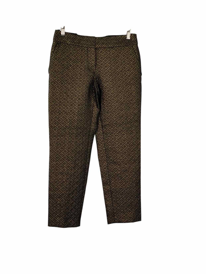 Loft Size 0 Black Gold Pants