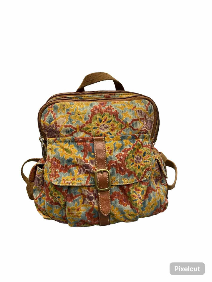 Fossil Multi-Color Floral BackPack