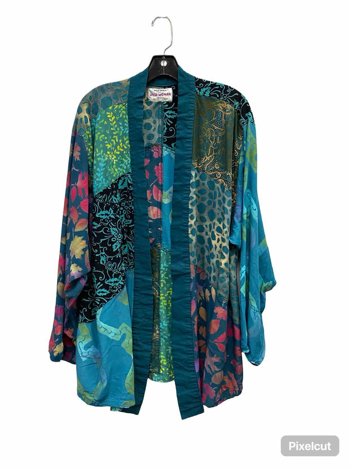 Wild Thing Size XXL Blue Multi Long Sleeve Shirts