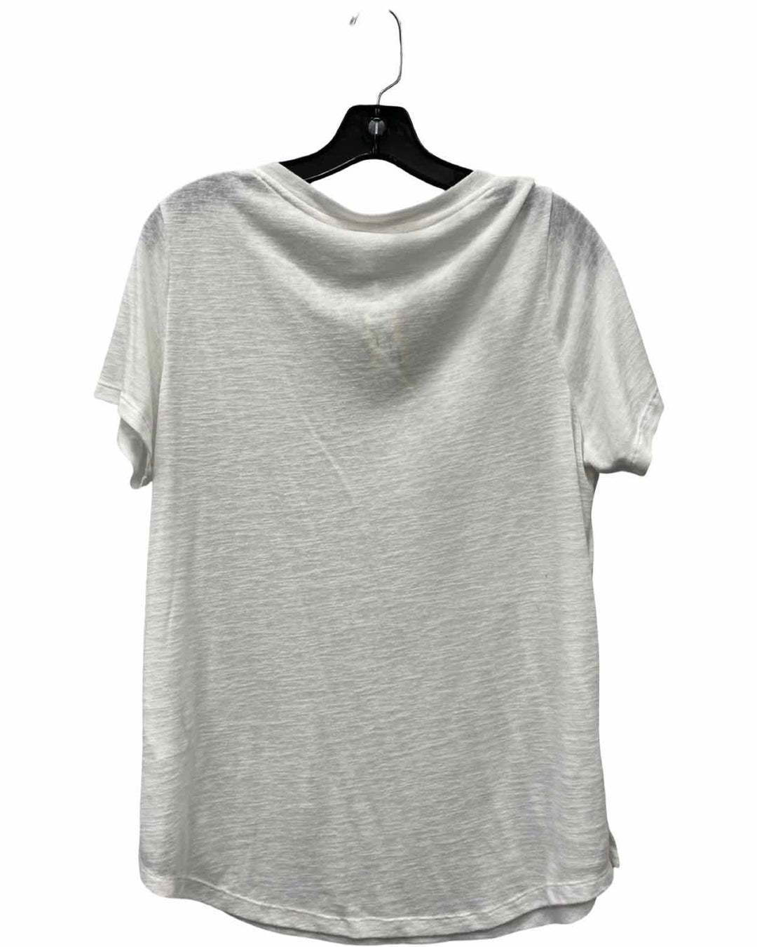 Athleta Size L White Short Sleeve Shirts