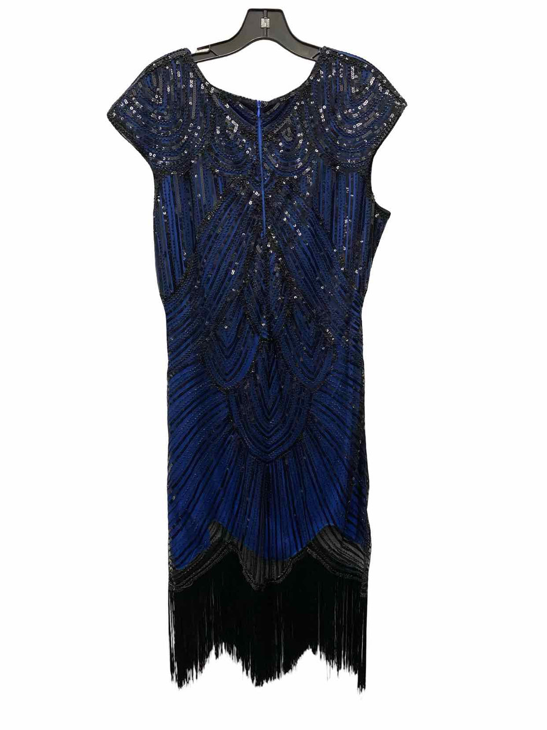 Unknown Brand Size XXL Blue Black Sequin Dress