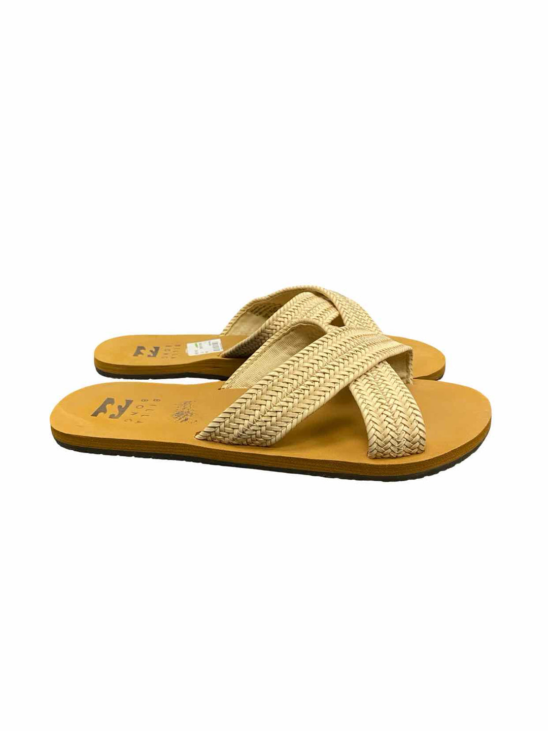 BILLABONG Shoe Size 7 Beige Avery Slide Sandals