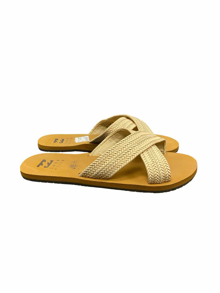 BILLABONG Shoe Size 7 Beige Avery Slide Sandals