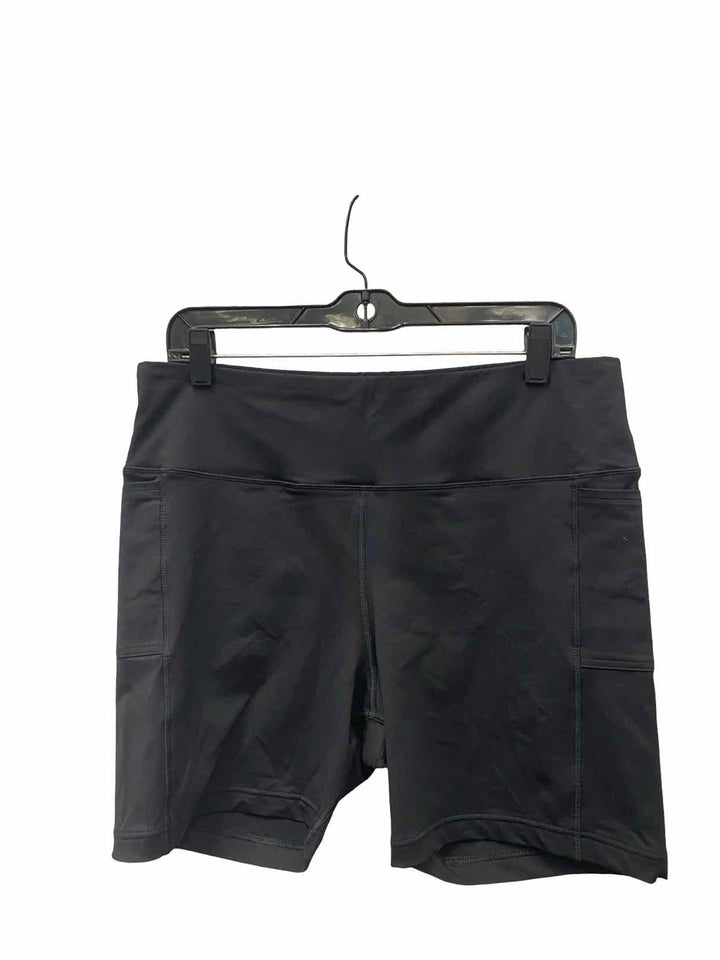 Lands End Size L Black Athletic Shorts