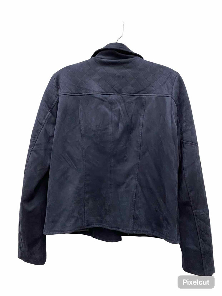 Kut Size M Navy Faux Suede Jacket
