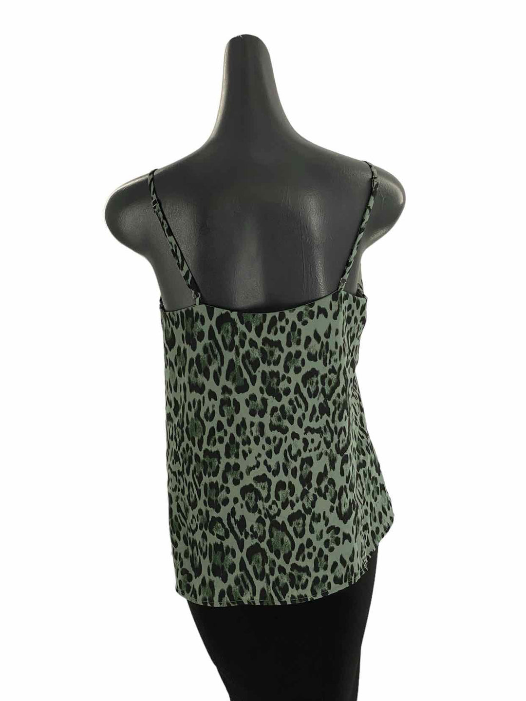 Socialite Size S Green Cheetah Tank Top