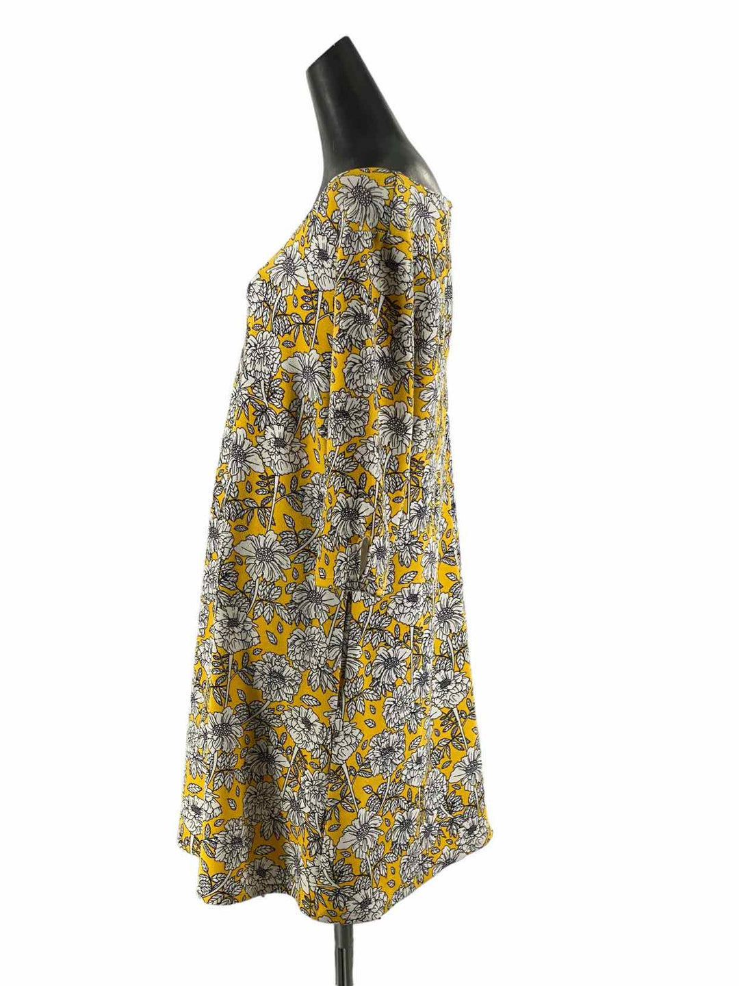 Smak Parlour Size 1X Yellow White Floral Dress