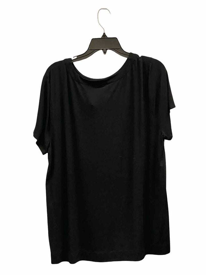 J Jill Size XL Black T-shirt