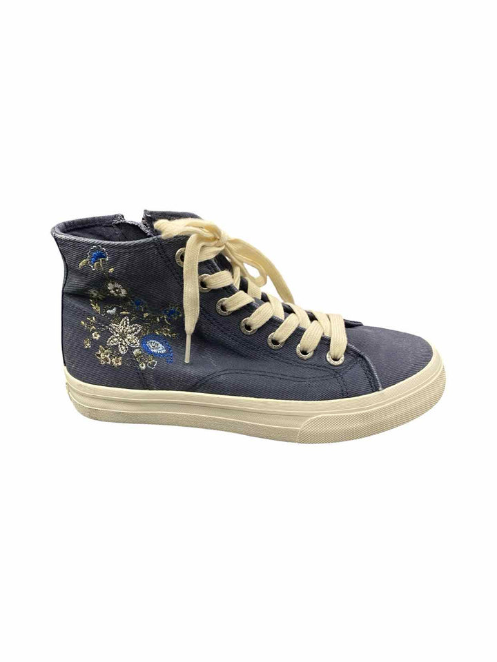 Blowfish Shoe Size 8 Blue Embroidered Sneakers