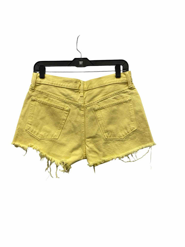 Lucky Brand Size 6/28 Yellow Denim Shorts