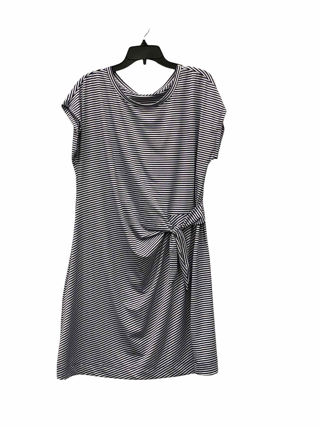 Vinyard Vines Size XL Navy Blue White Stripe Dress