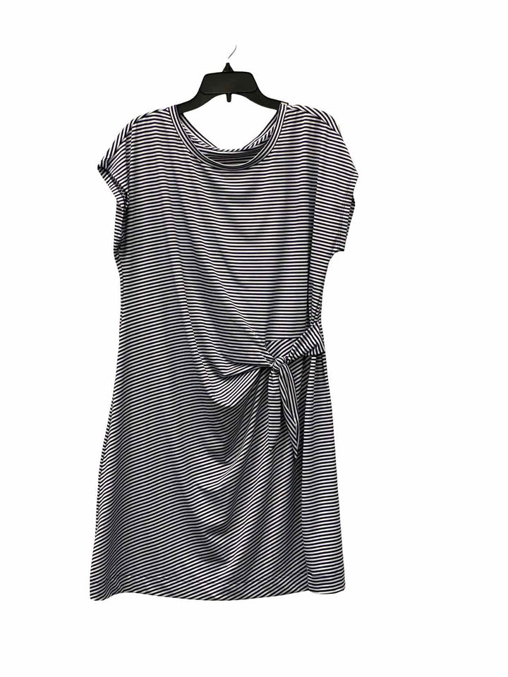 Vinyard Vines Size XL Navy Blue White Stripe Dress