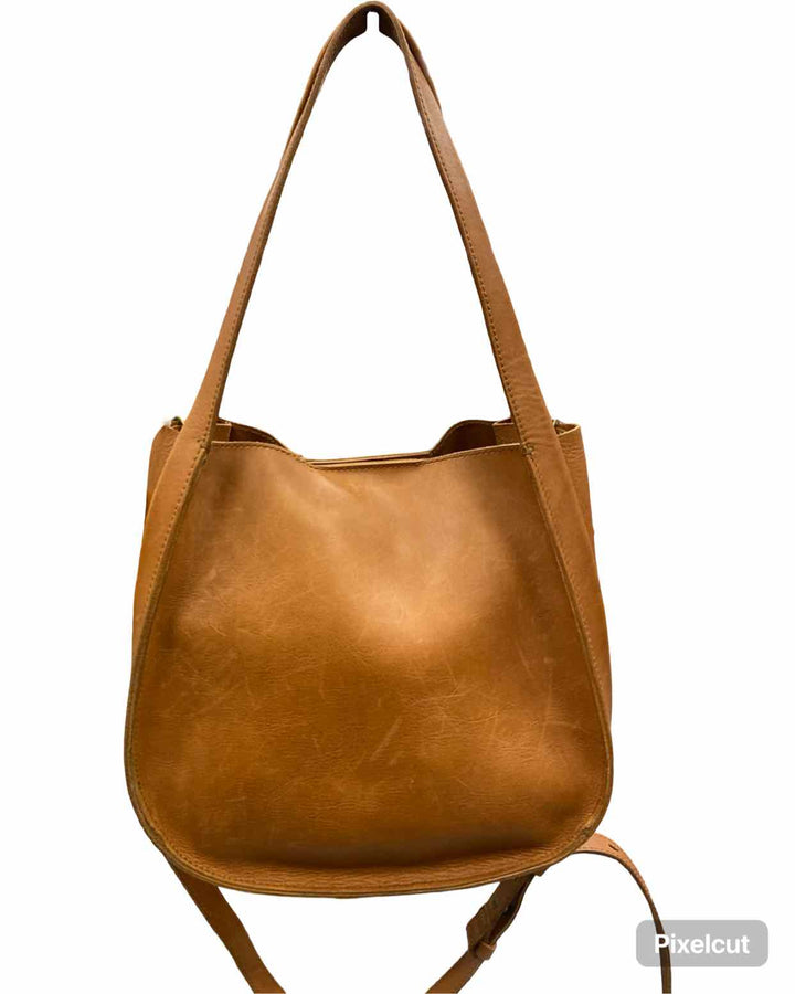 Madewell Burnished Caramel Sydney Shoulder Purse