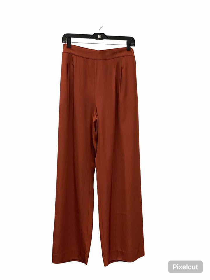 Cuyana Size XL Orange 100% silk Pants