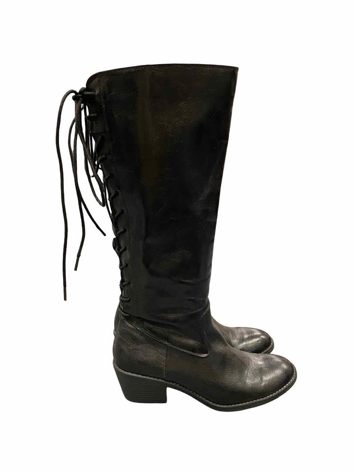 Sofft Shoe Size 9 Black Leather Sharnell 2 Boots(knee)