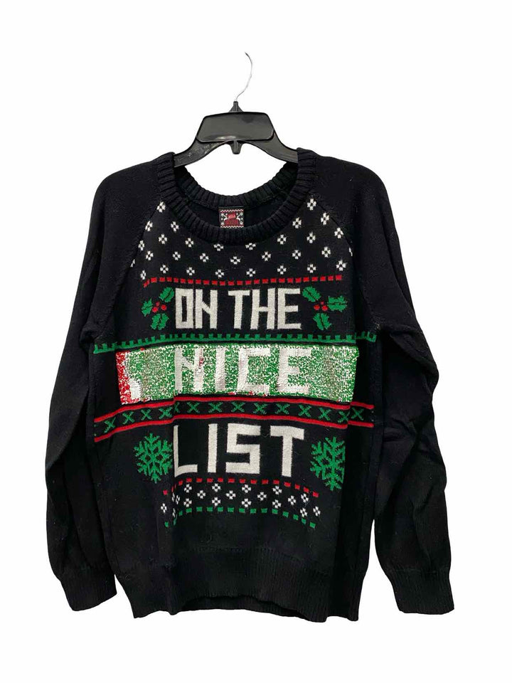 Holiday Traditions Size XL Black Sweater