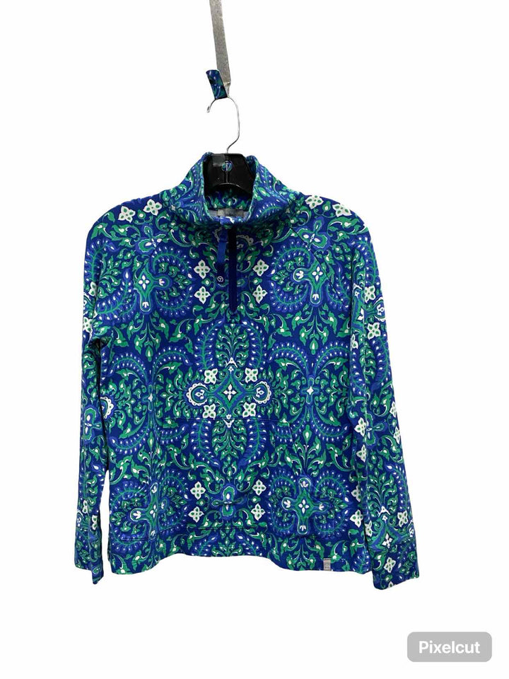 Talbots Size S Blue Green Athletic Long Sleeve