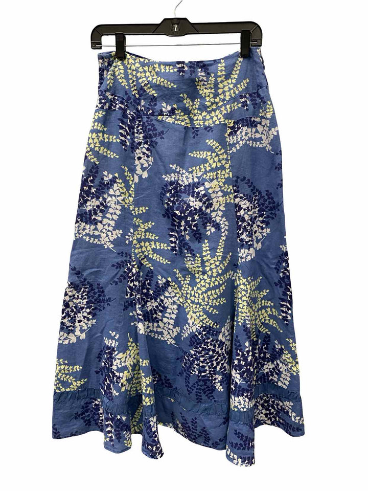 Monsoon Size 8 Blue Floral Skirt