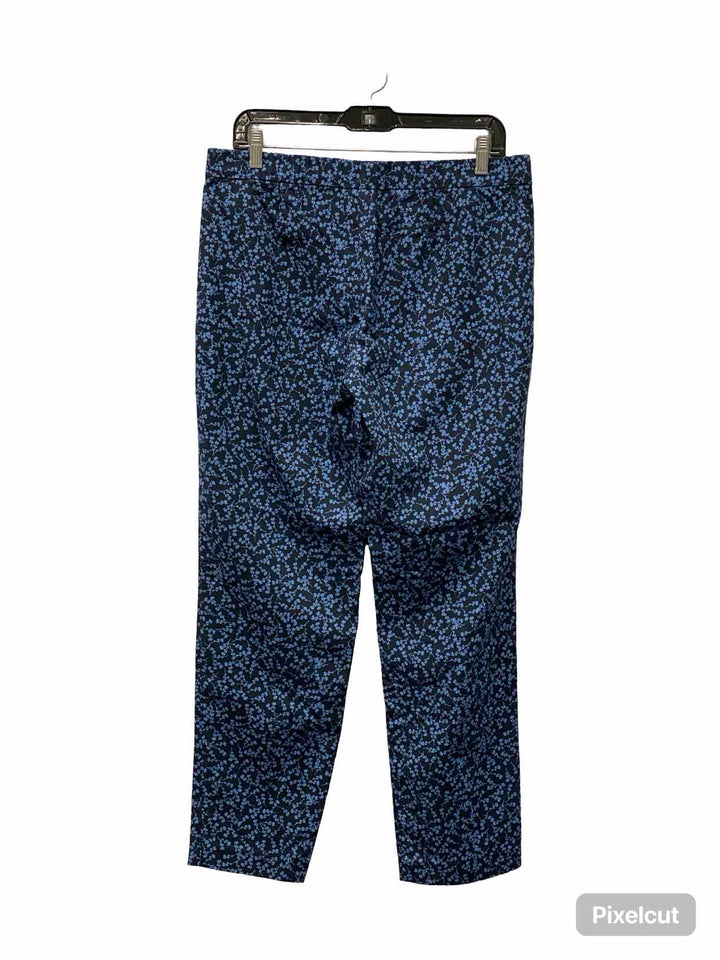J Jill Size 12 Blue Floral Pants