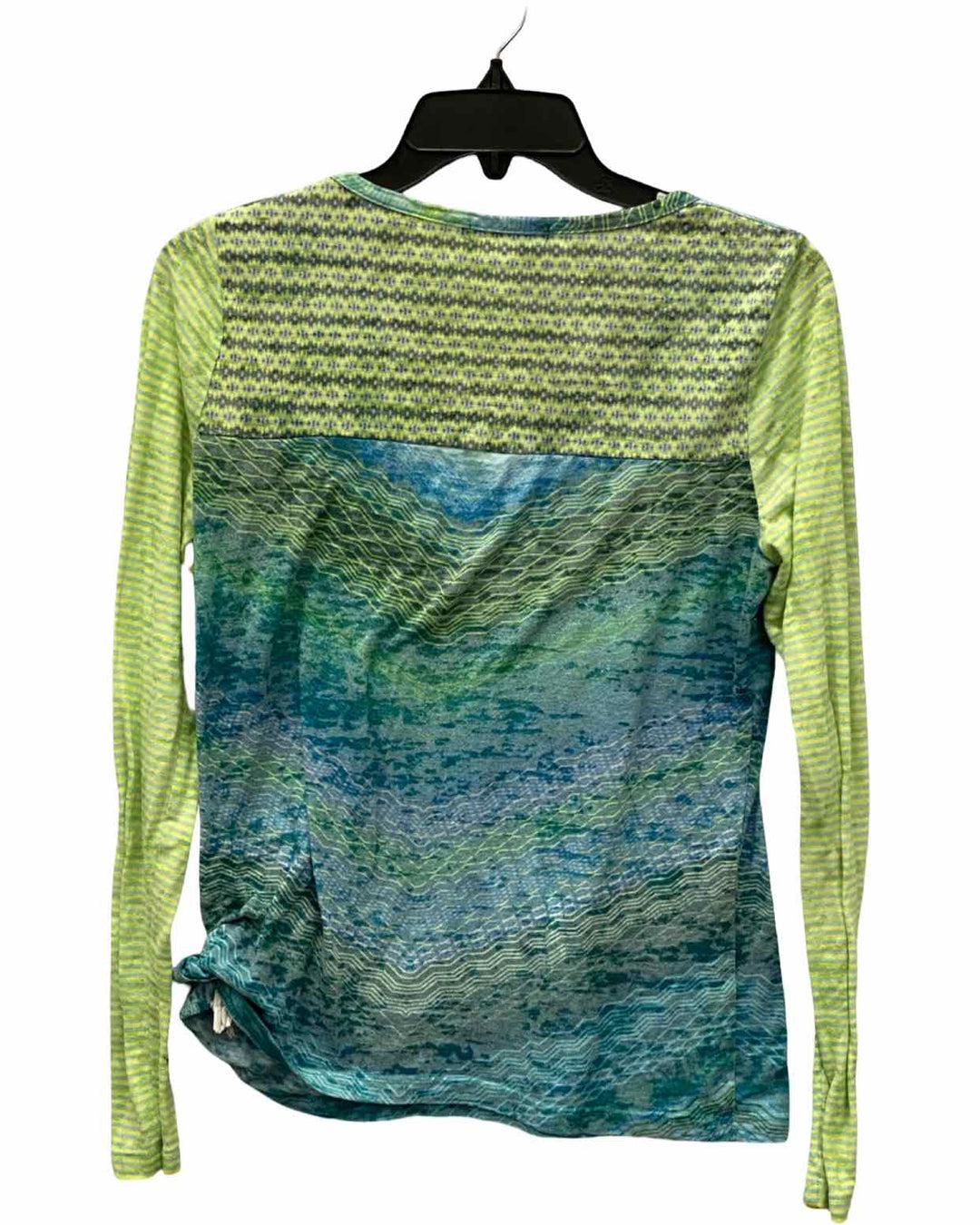 PrAna Size M Green Blue Long Sleeve Shirts