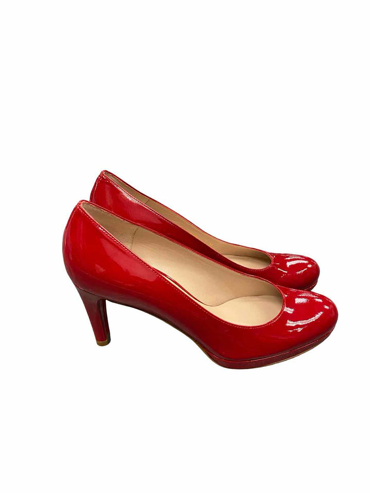 Stuart Weitzman Shoe Size 7 Red Patent Leather Heels