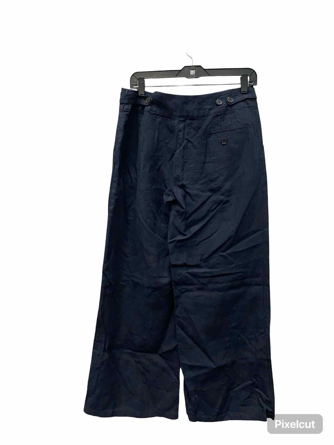 Wrap Size M/L Black 100% Linen Pants