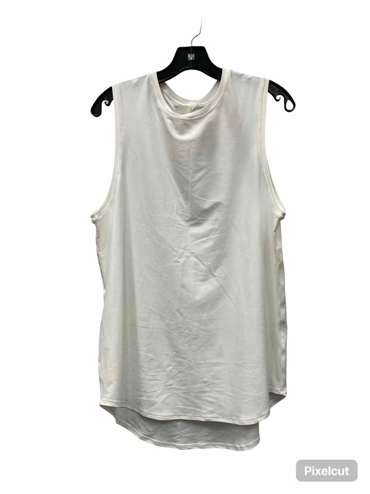Lululemon Size L/XL White Athletic Tank Top