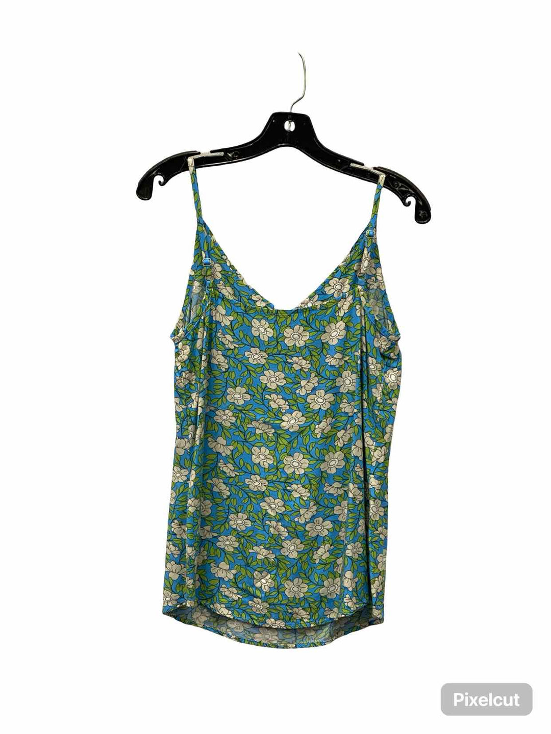 Cabi Size XS Blue Green Floral Tank Top