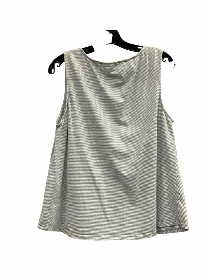 Properly Tired Size L Blue White Stripe Tank Top