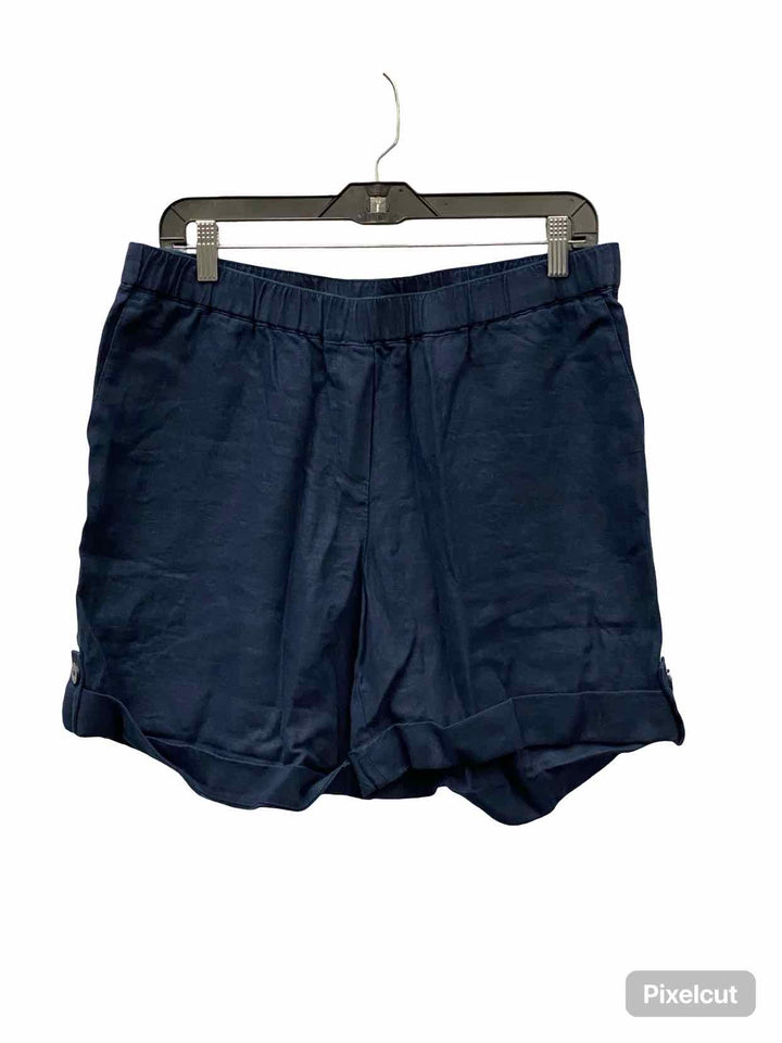 J Jill Size M Blue Linen Shorts