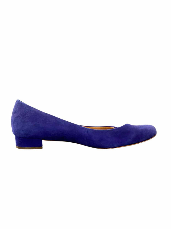 J Crew Shoe Size 10 Blue Suede Flats