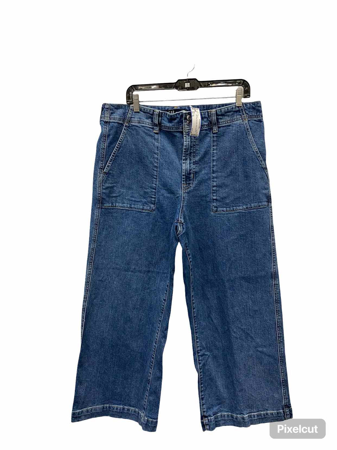 Gap Size 16 Blue Wide Leg Crop Jeans