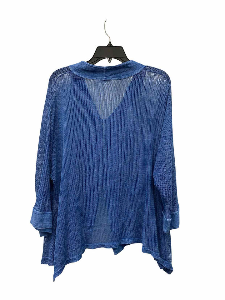 Jess and Jane Size XL Blue 100% cotton Long Sleeve Shirts