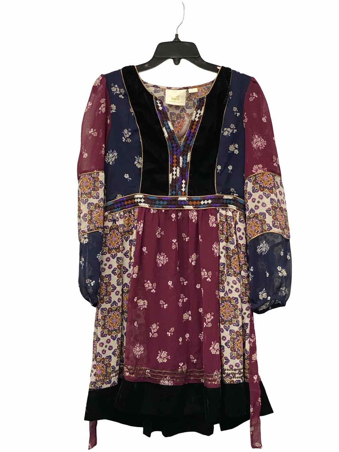 Maeve Size M Purple Floral Dress