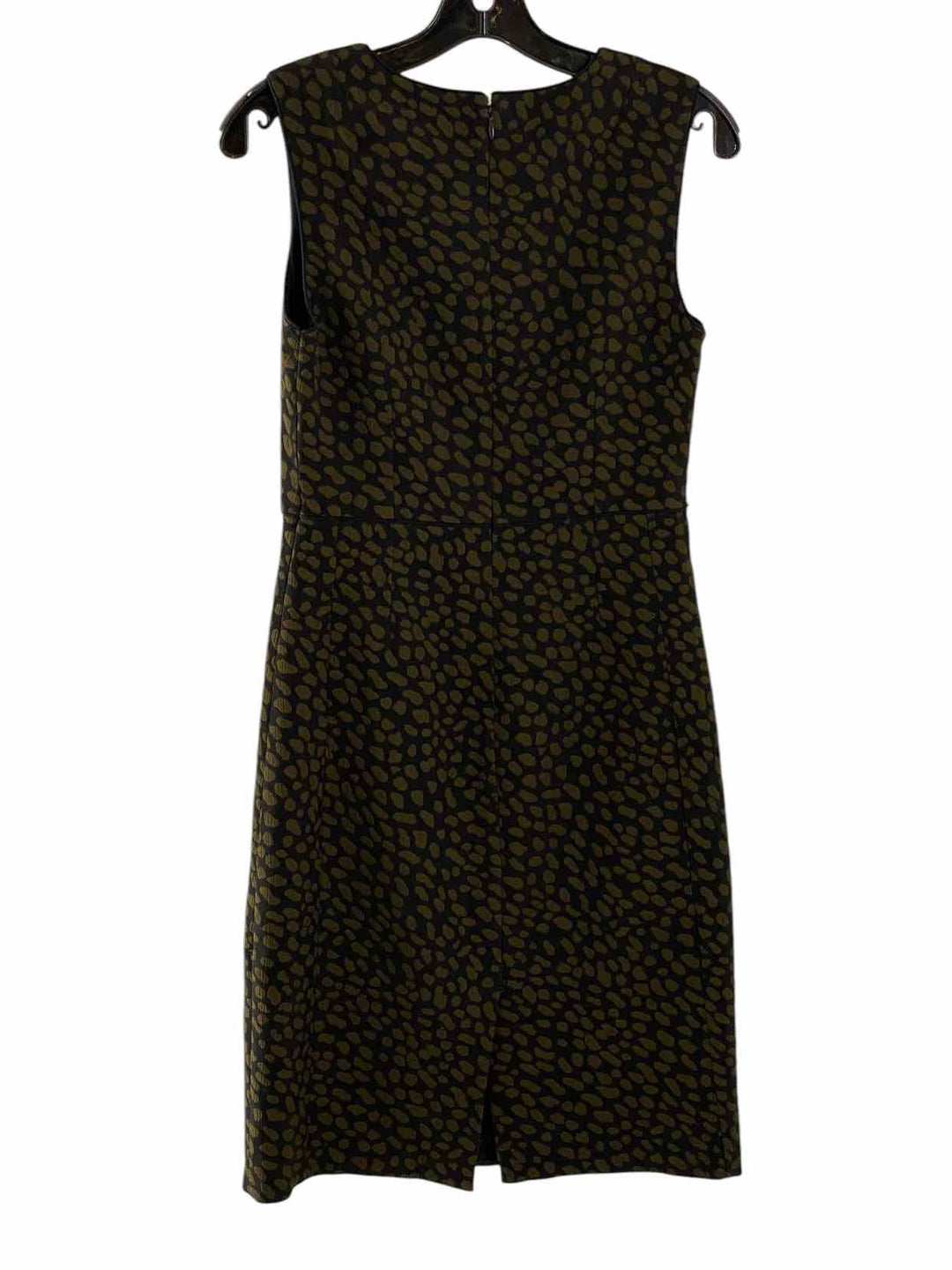 Ann Taylor Size 4 Black Green spots Dress