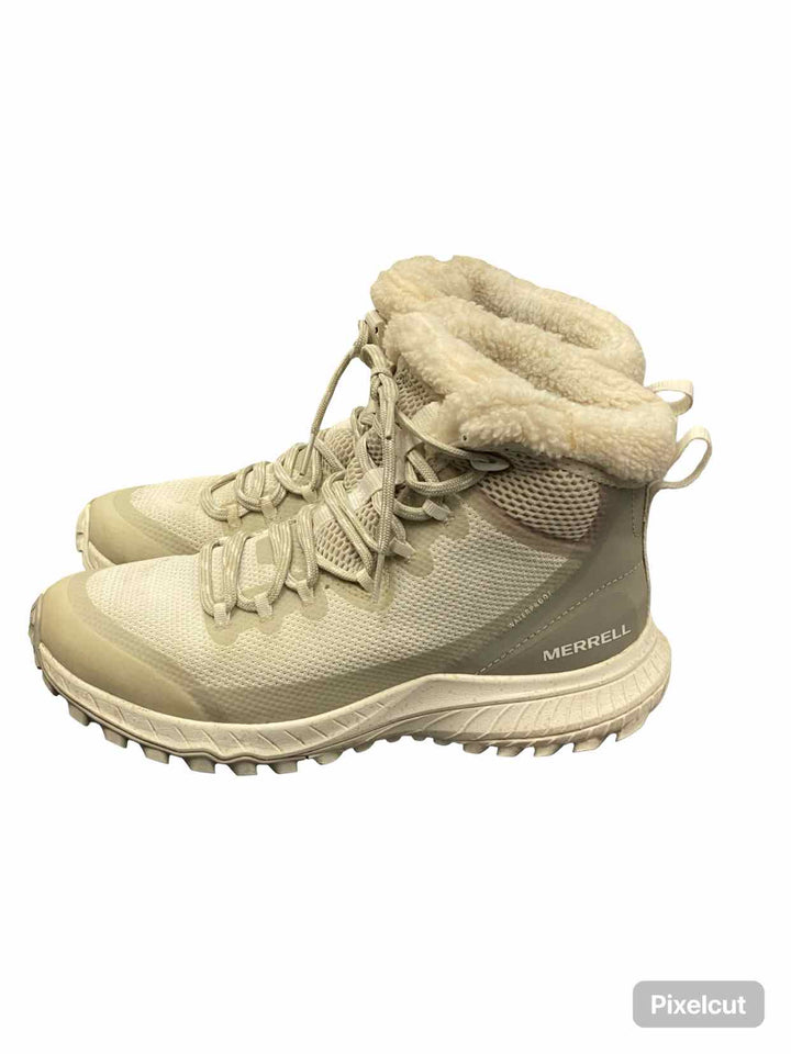 Merrell Shoe Size 7.5 White Birch Waterproof Boots(Ankle)