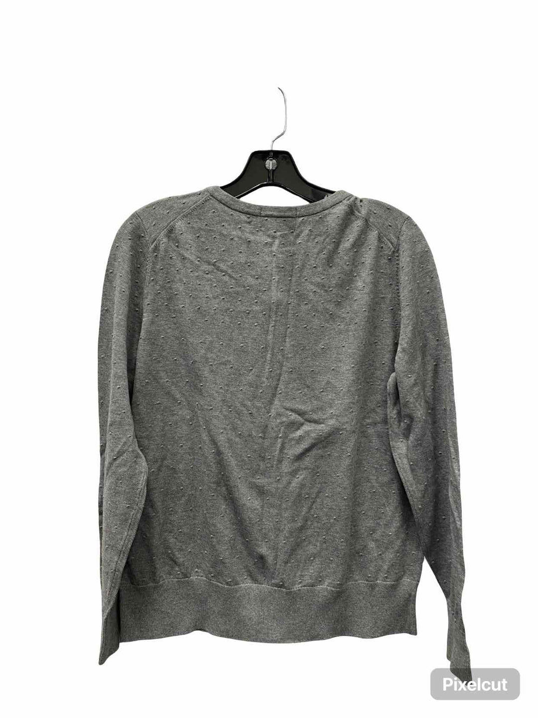 Lands End Size M Grey 100% Supima Cotton Long Sleeve Shirts