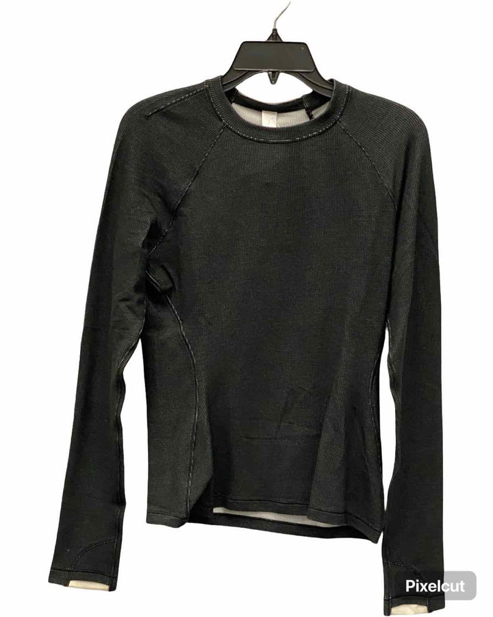Lululemon Size L Black White Athletic Long Sleeve