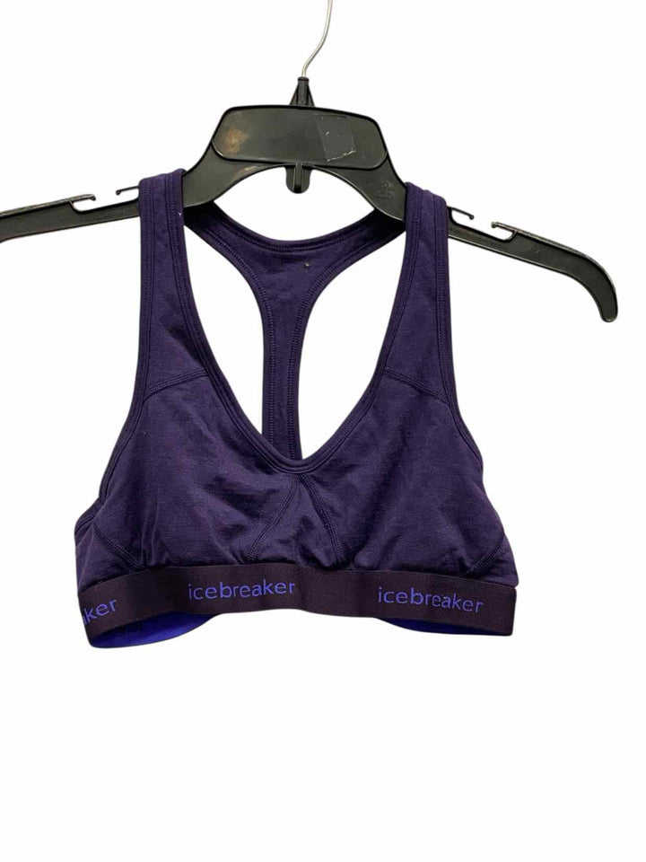 Icebreaker Size M Purple Athletic Bra