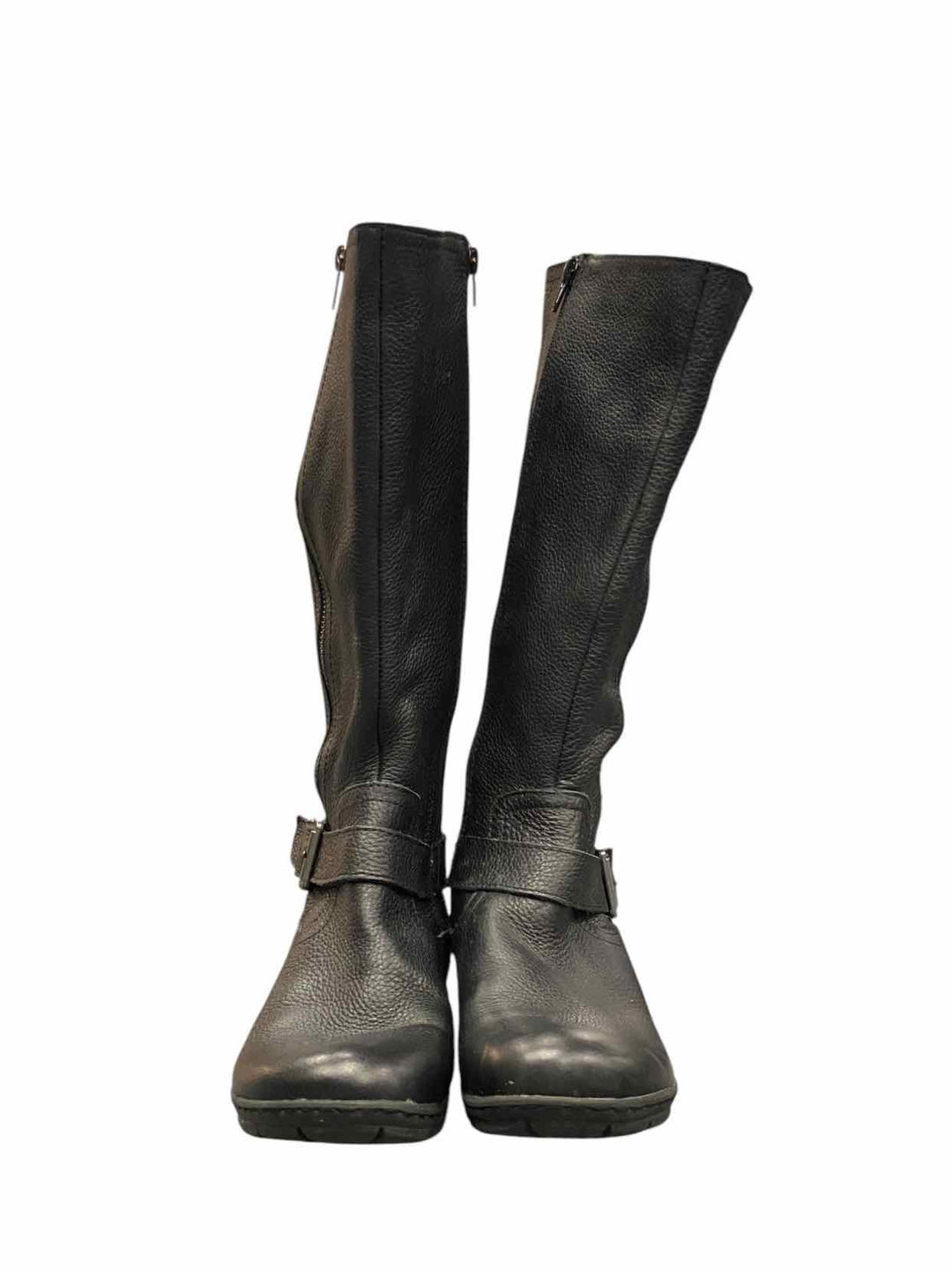 BOC Shoe Size 7.5 Black Leather Boots(knee)