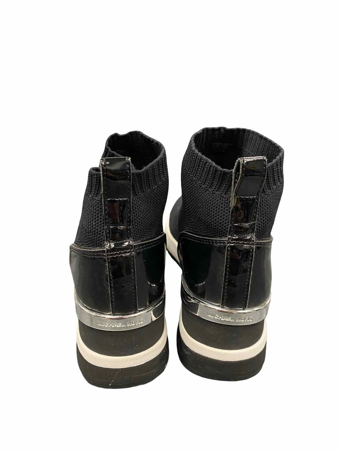 Michael Kors Shoe Size 6.5 Black Skyler Stretch Knit Boots(Ankle)