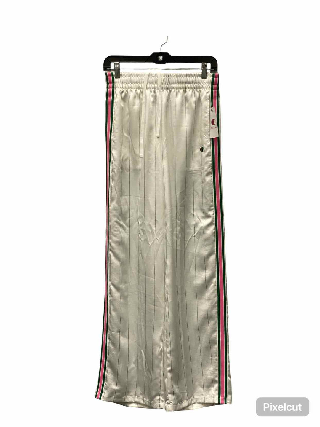 Champion Size S White Pink Pinstripe NWT Athletic Pants