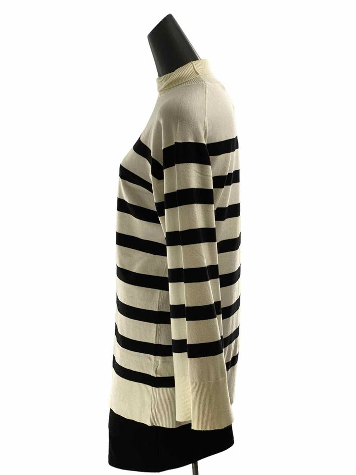 Steve Madden Size S White Stripe Sweater
