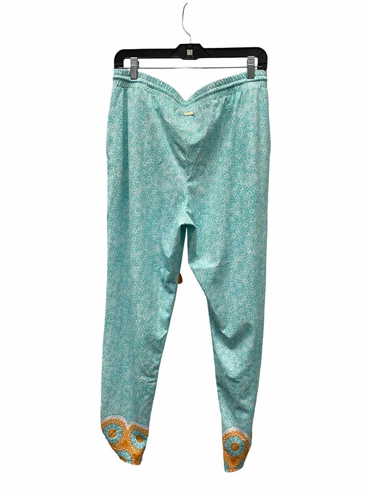Cabana Life Size L Aqua Print Pants