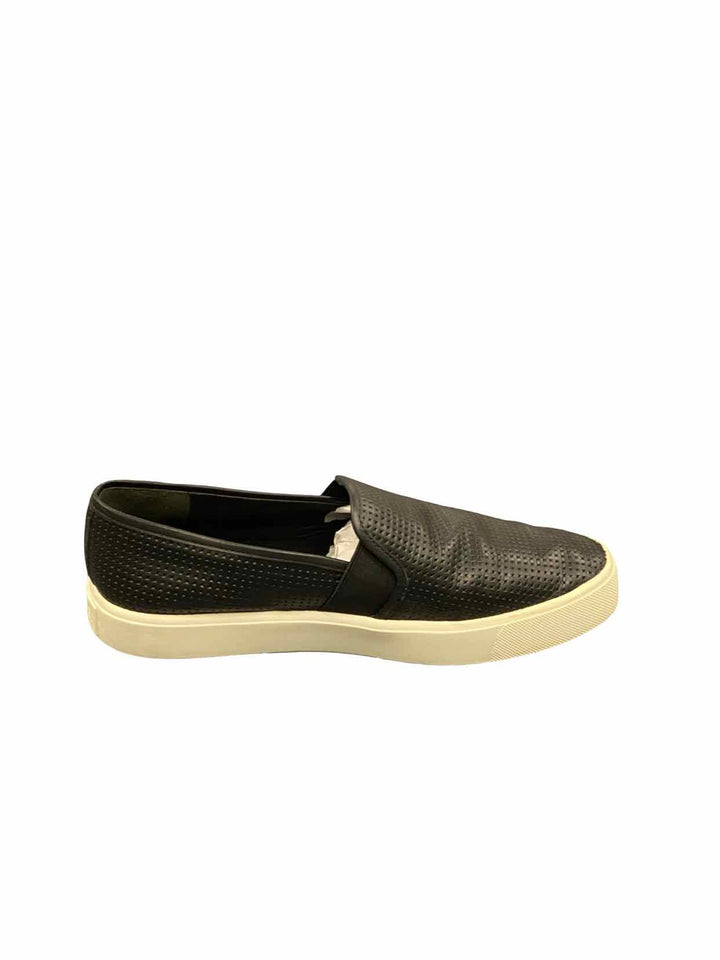 Vince Shoe Size 6 Black Perforated Leather Blair Sneakers
