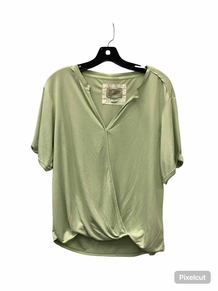 Anthropologie Size S Green Short Sleeve Shirts